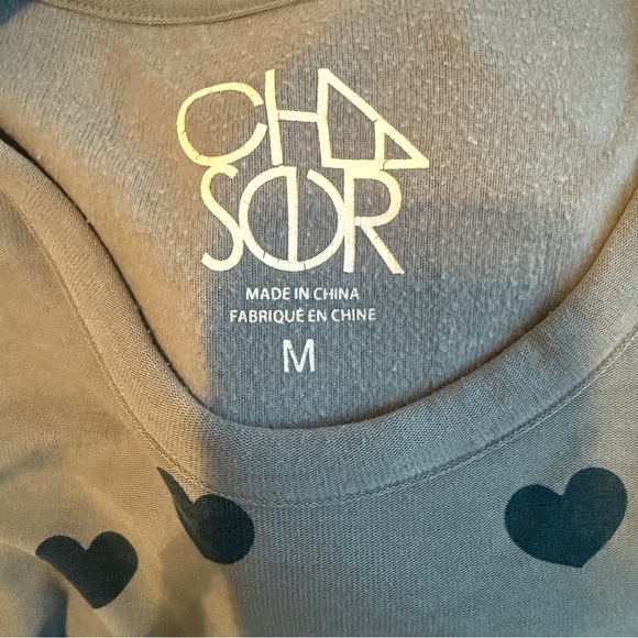 Chaser Gray Heart Print Sweatshirt - Picture 4 of 10